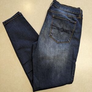 Mudd Blue Skinny Jeans with Vintage Fading